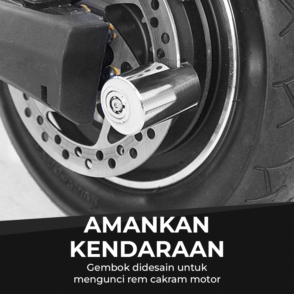DEYIOU Gembok Sepeda Motor Cakram Moped Disc Brake Zinc Alloy - P1318