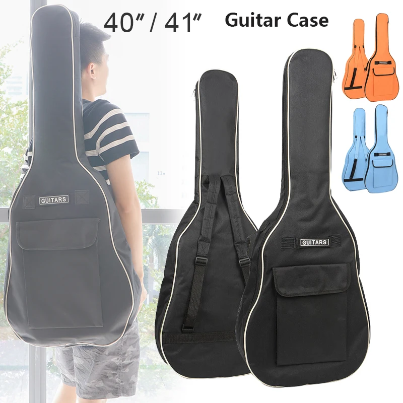 ADDFOO Tas Gitar Oxford Padded Guitar Case Double Strap Waterproof - ZH06501