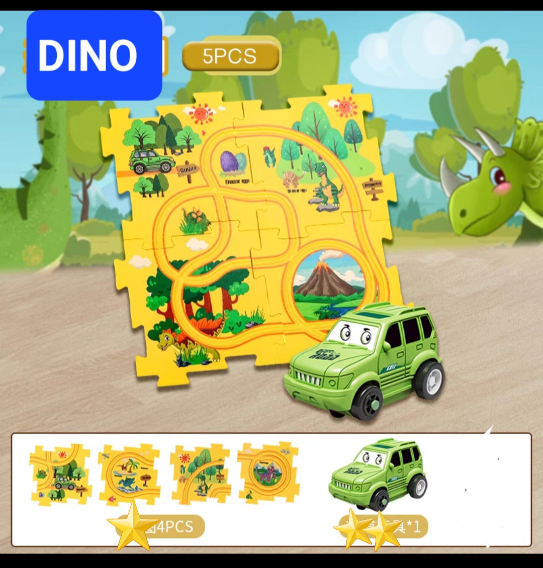 MAINAN TRACK PUZZLE RACE CAR JALUR KERETA FLEKSIBEL