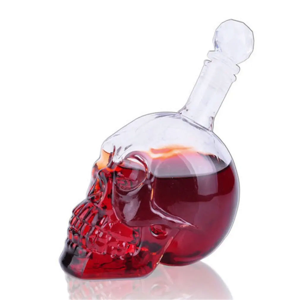OUTAD Botol Kaca Tengkorak Crystal Skull Vodka Bottle 750ml - BKT750