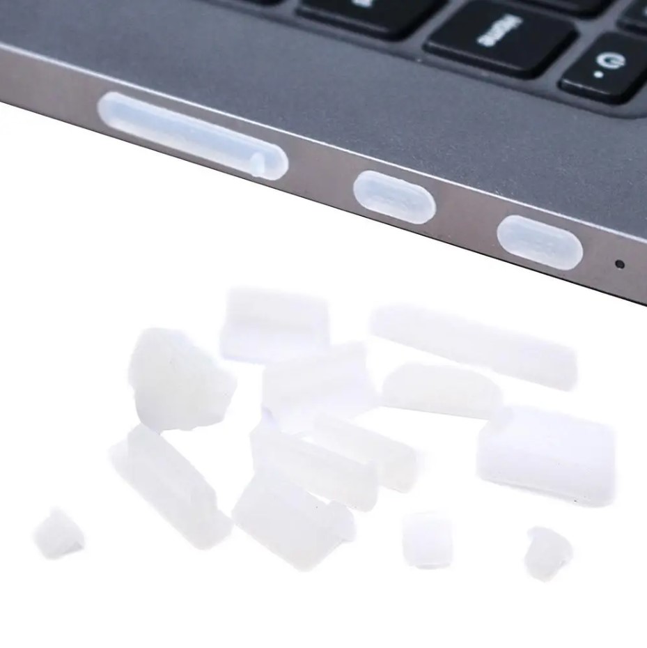 LMDAOO Laptop Dust Plug Cover USB HDMI VGA AUX Silicone 16 PCS - A2