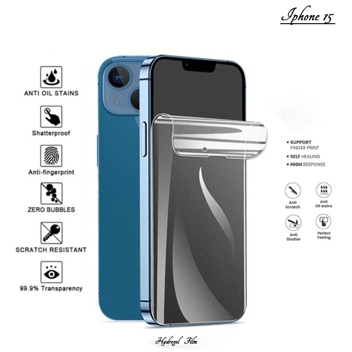 Screen Protector Hydrogel For iPhone 15 Hidrogel Anti Gores