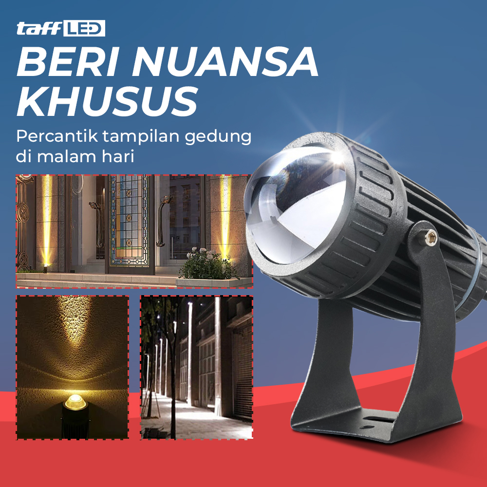 TaffLED Lampu Sorot LED Outdoor Spotlight Beam Waterproof Warm White - YY3