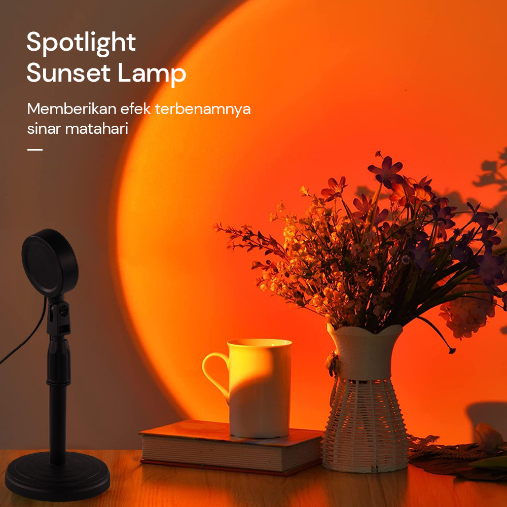 LTOON Lampu Sunset USB Telescopic LED Atmosphere Light Sunset Lamp - SS01
