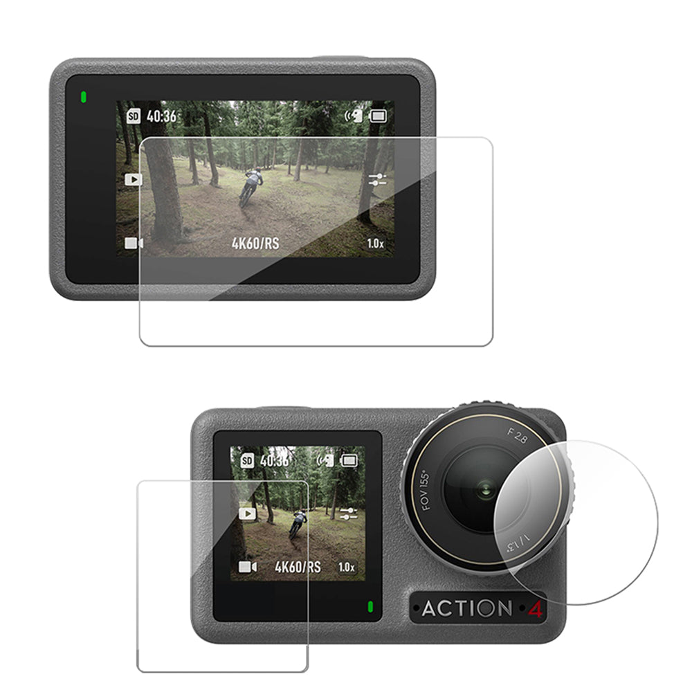 TELESIN Protective Film HD Pelindung Layar Lensa for DJI Action 3/4 - OA-FLM-008