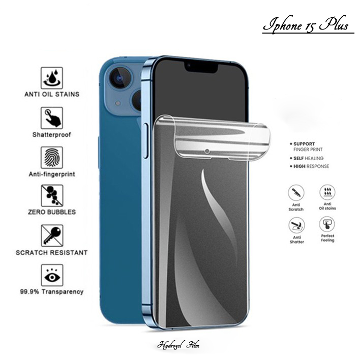 Screen Protector Hydrogel For iPhone 15 Plus Hidrogel Anti Gores