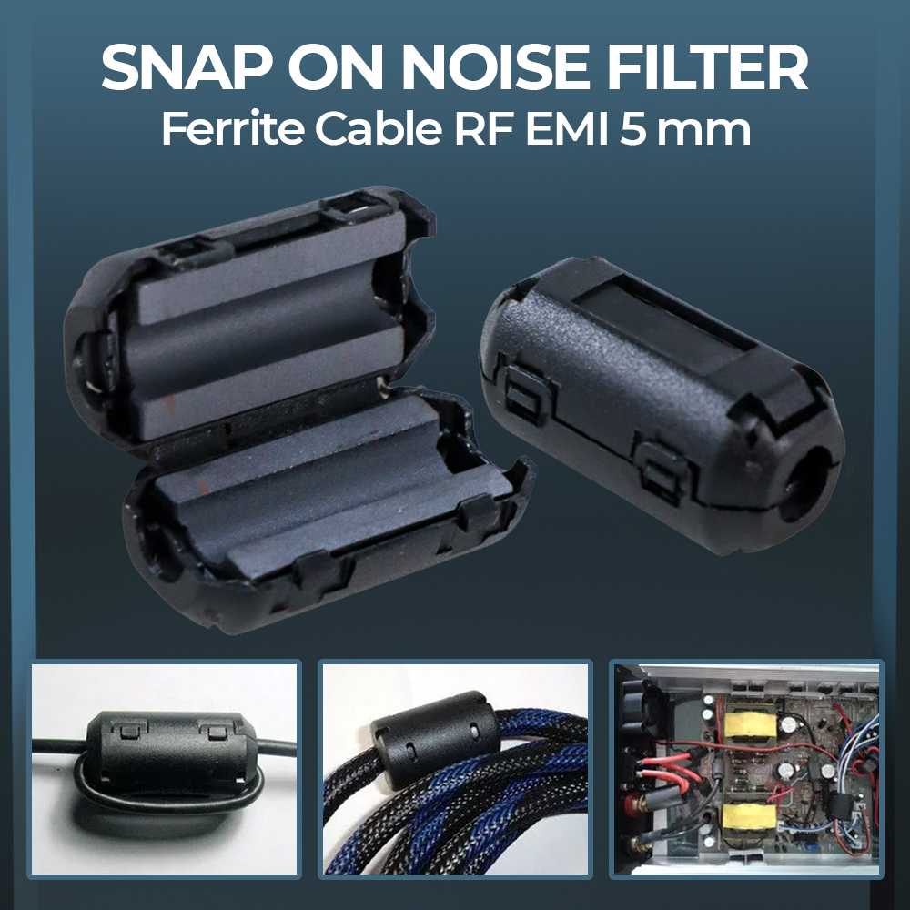 Jual TDK Snap On Noise Filter Ferrite Cable RF EMI 5mm 3605