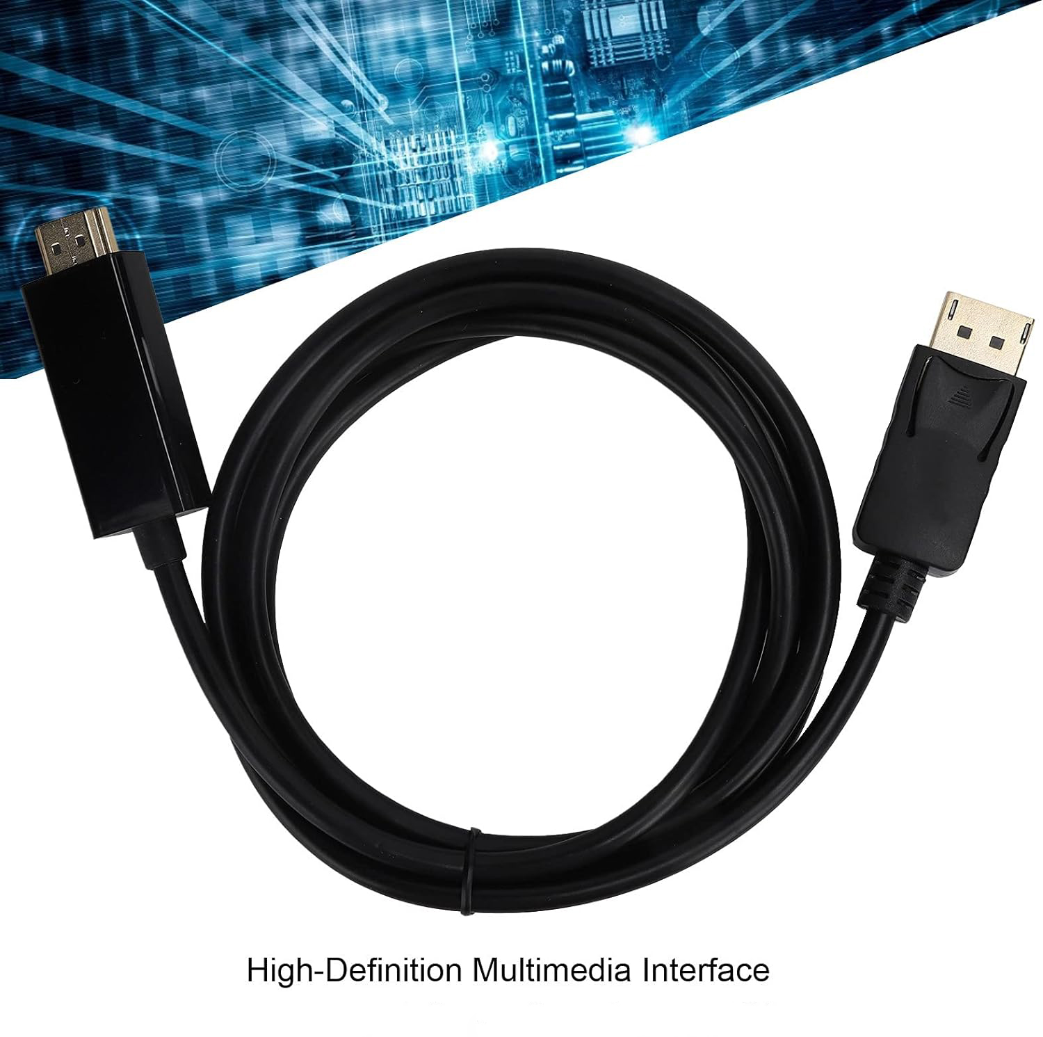 SOONHUA Kabel Video Adaptor DP DisplayPort ke HDMI 4K - DP102