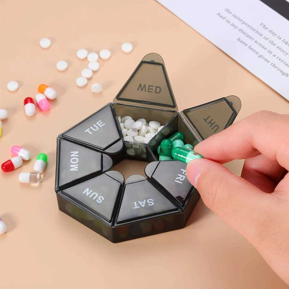 Minitool Obat Jual TaffOmicron Kotak Obat Mini Portable 7 Days Medicine Pill