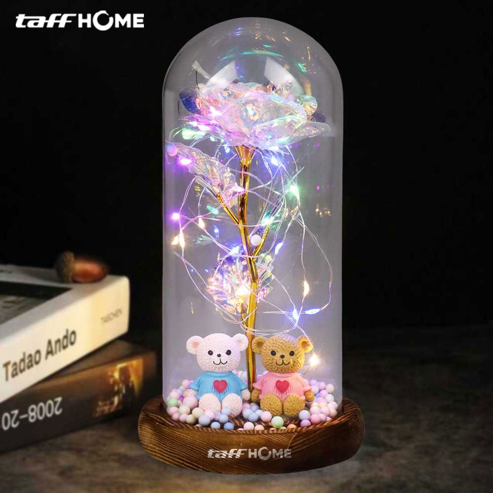 TaffHOME Lampu Hias LED Mawar Beauty & The Beast Bubble Colorful 1 PCS - RG-014