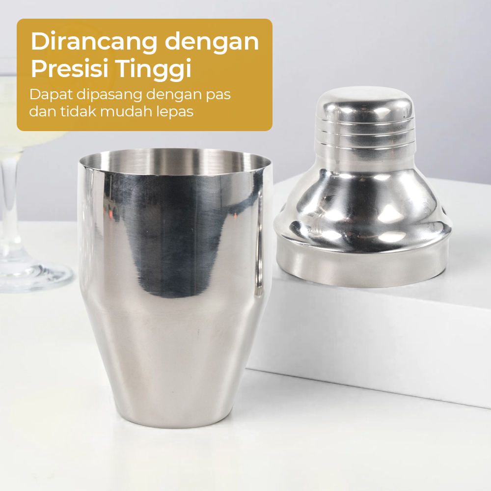 Cocktail Shaker Bartender Japanese Style Stainless Steel 200ml