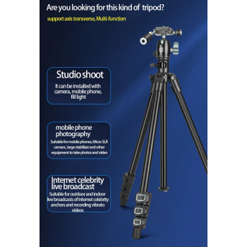 Jual QZSD Tripod Kamera DSLR Lightweight Pan Head Horizontal