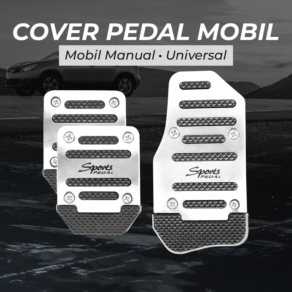 OTOHEROES Cover Pedal Mobil Manual Aluminium Gas Rem Kopling Universal - XB-373