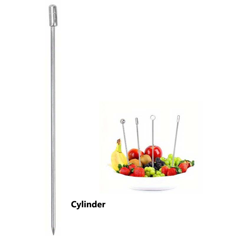JUWI Tusukan Buah Cocktail Pick Garnish Decoration Stainless Steel 304 - J-105