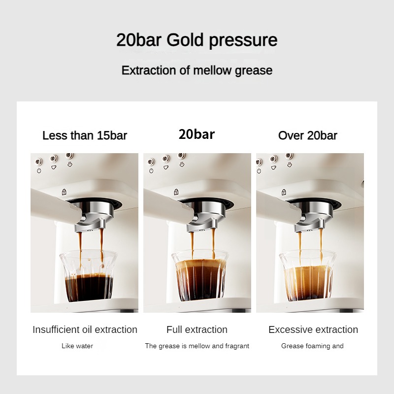 3ESTE Mesin Kopi Espresso Coffee Frothing 20 Bar 1050W 1.5L - CM3120