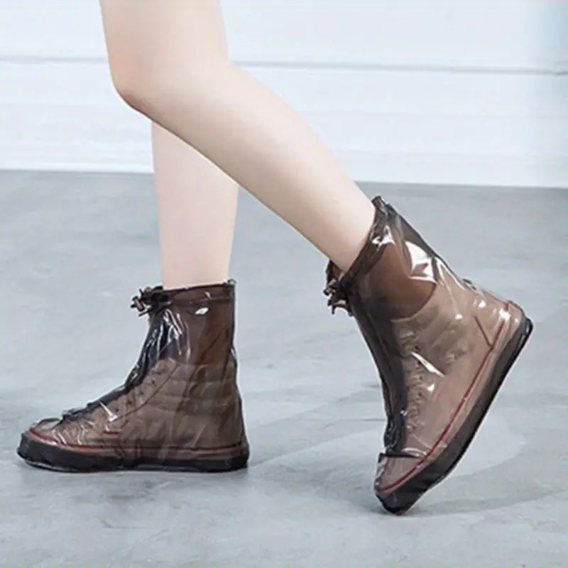Rhodey Cover Pelindung Sepatu Anti Air Shoes Cover PVC with Zipper - D203