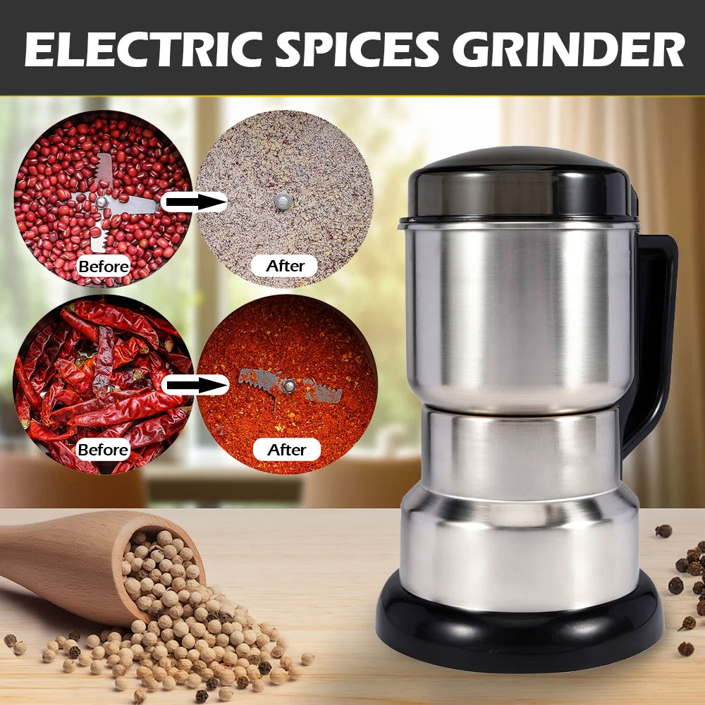 One Two Cups Penggiling Biji Kopi Elektrik Coffee Bean Grinder 400W - OL400
