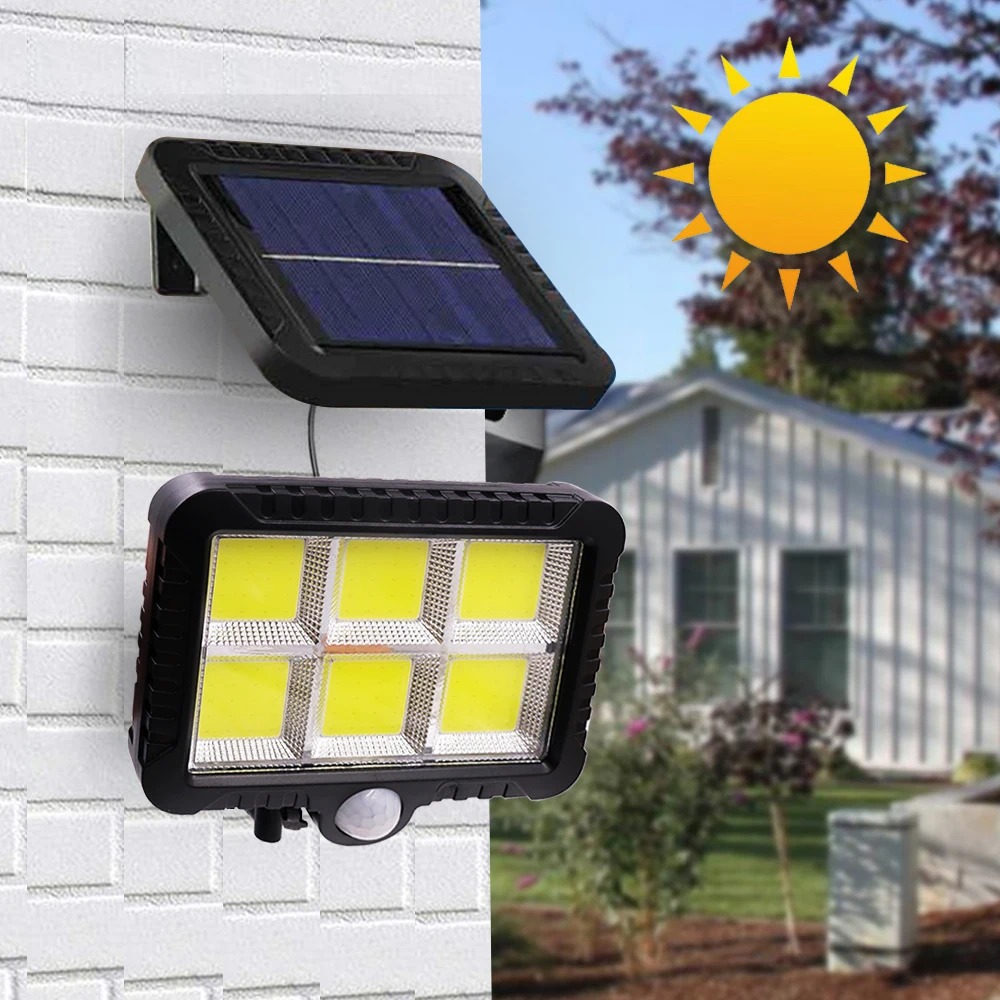 ZOYJITU Lampu Dinding Solar Sensor PIR Waterproof Cool White COB - SL-F120