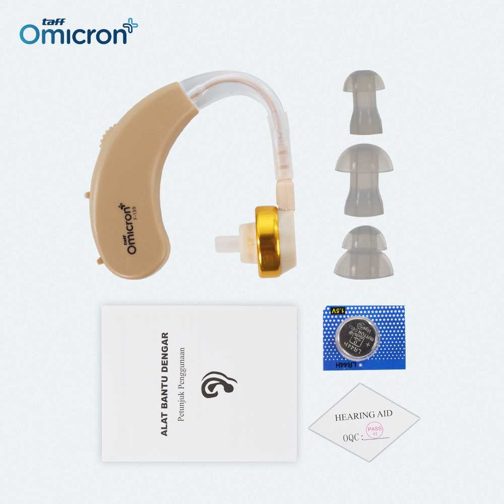 TaffOmicron Earphone Alat Bantu Dengar In Ear Hearing Aid 129dB - F-139 - Gambar 6