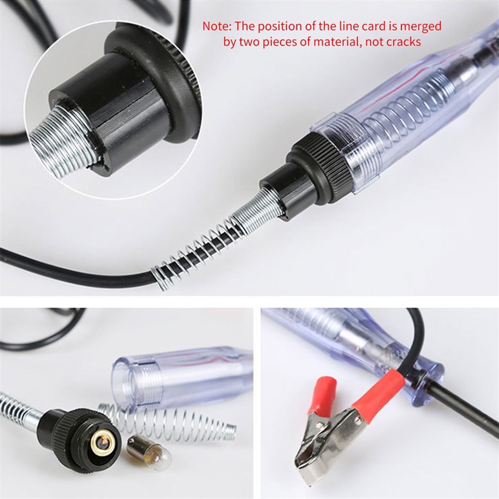 SMITH Tespen Circuit Tester Voltage with Alligator Clip 6-24V - S62