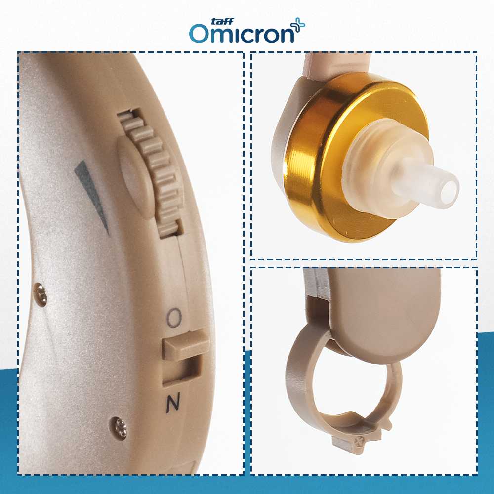 TaffOmicron Earphone Alat Bantu Dengar In Ear Hearing Aid 129dB - F-139 - Gambar 2