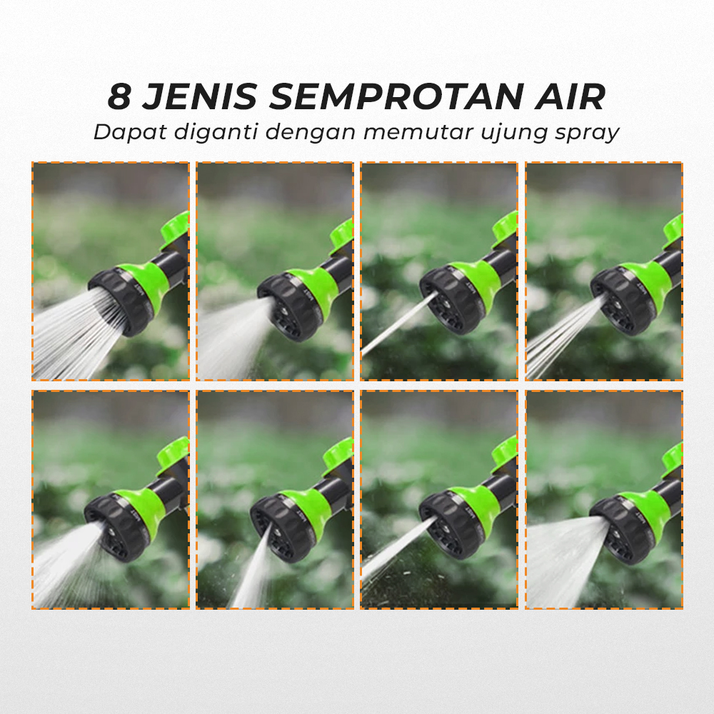 ALLSOME Semprotan Air Sabun Cuci Mobil Hose Nozzle with Soap Dispenser - RK-S4H1