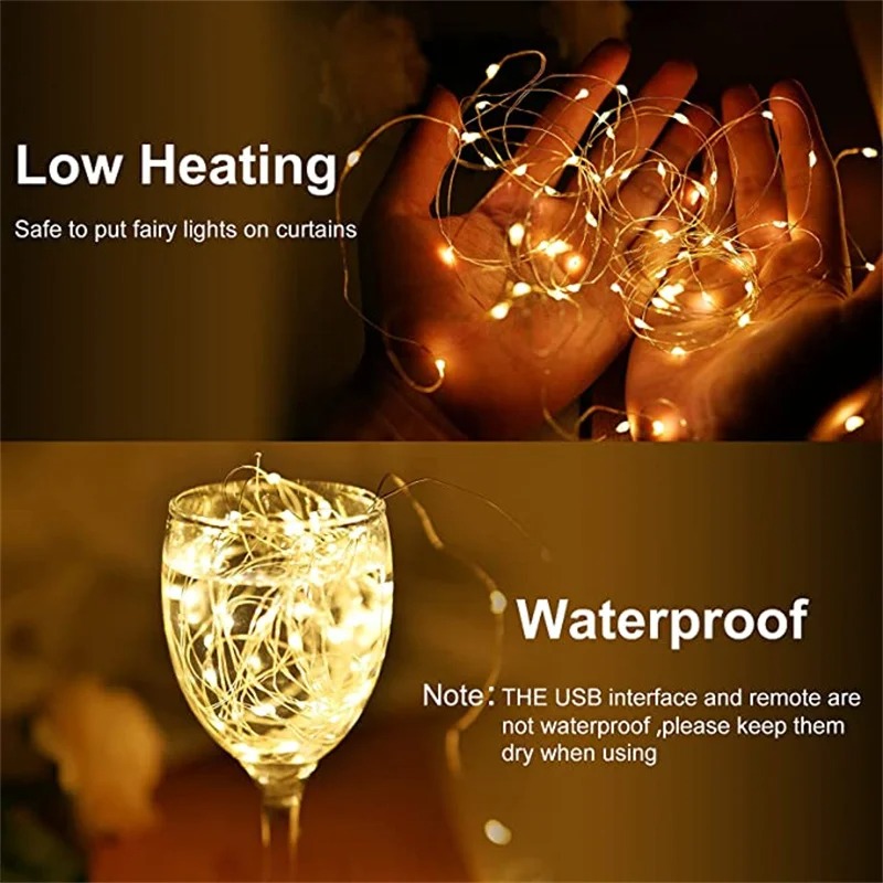 ANBLUB Lampu Hias Gorden String Lights USB 300 LED 3x3M with Remote - ANB300