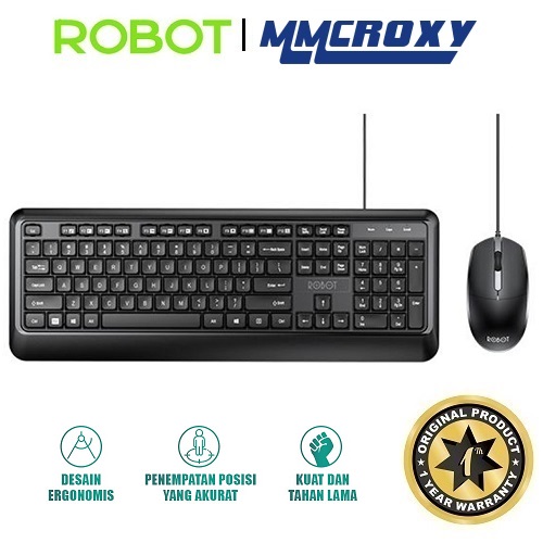 Robot KM2600 Keyboard & Mouse Combo Wired