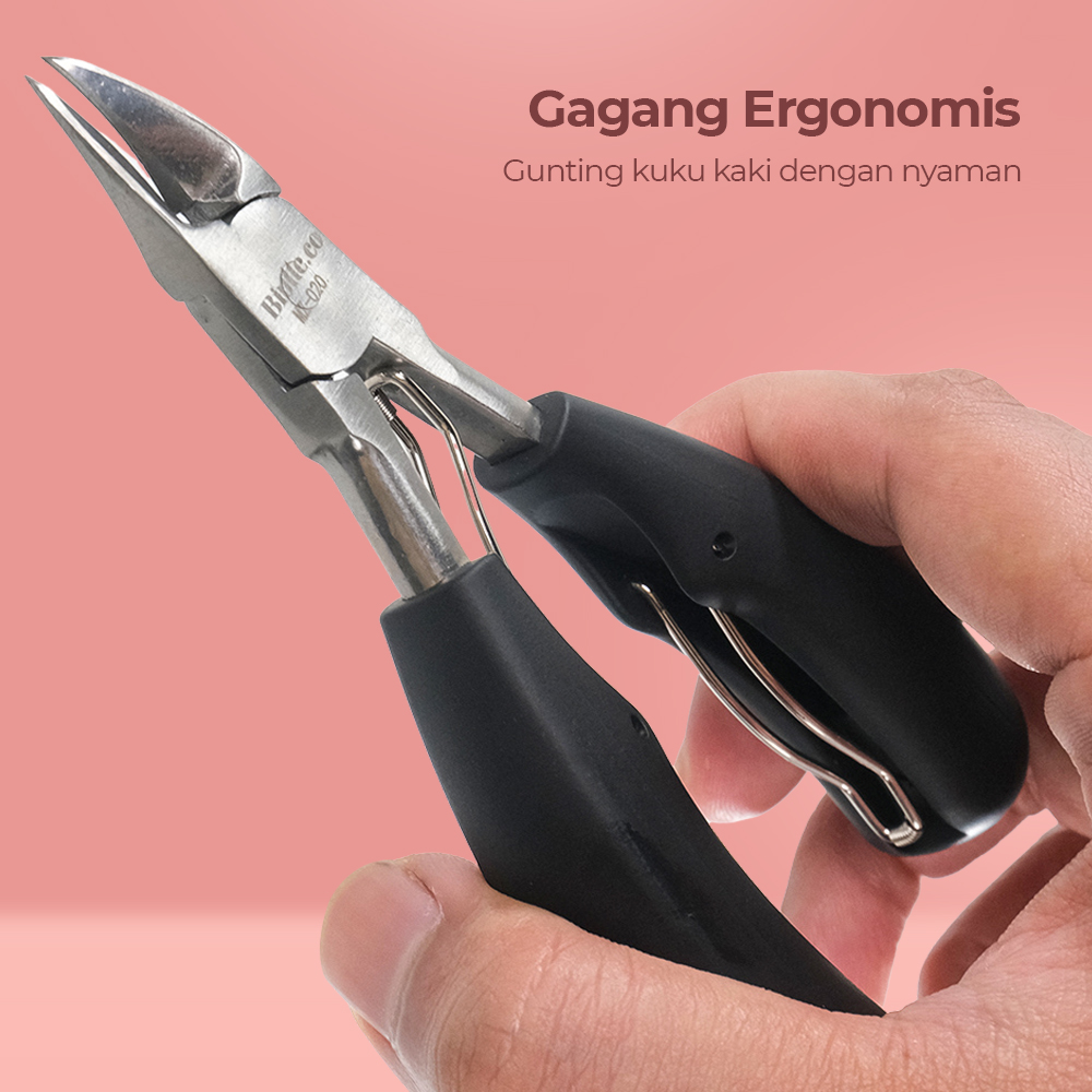 KNIFEZER Gunting Kuku Jempol Kaki Anti Cantengan Nail Clipper - J-795
