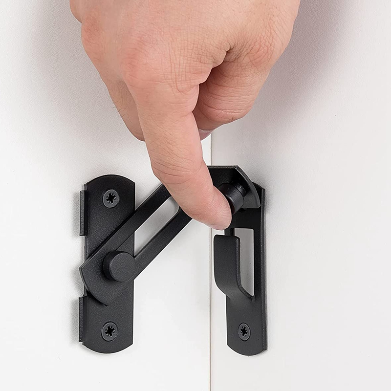 TaffHOME Grendel Siku Kait Pintu 90 Derajat Latch Buckle Bolt Steel - B300