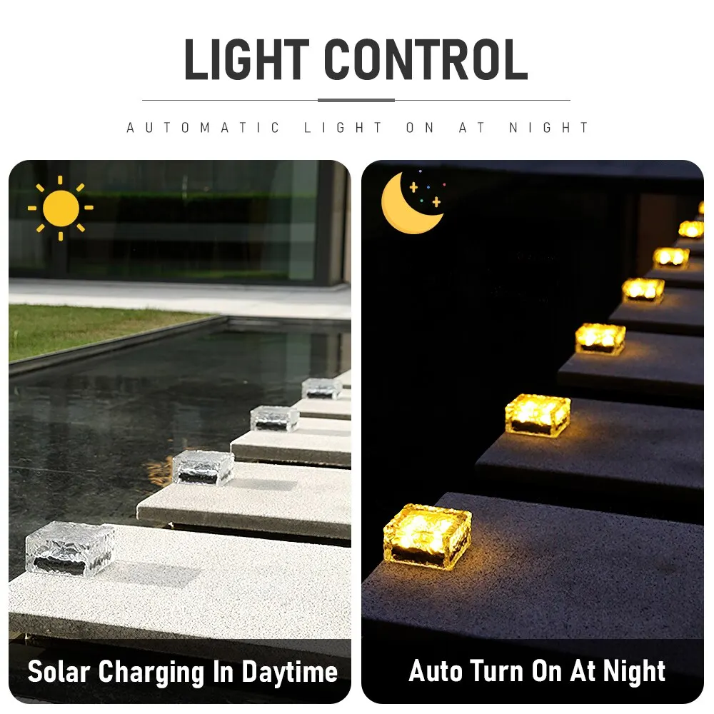 ARMOUR&DANFORTH Lampu Taman Hias Tanam Ice Brick Solar Water LED 4.5V - GB066