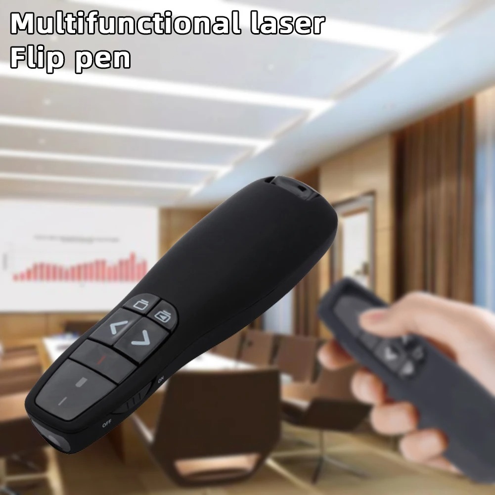 Taffware Remote Laser Presenter Wireless Pointer Merah 2.4 Ghz - K400