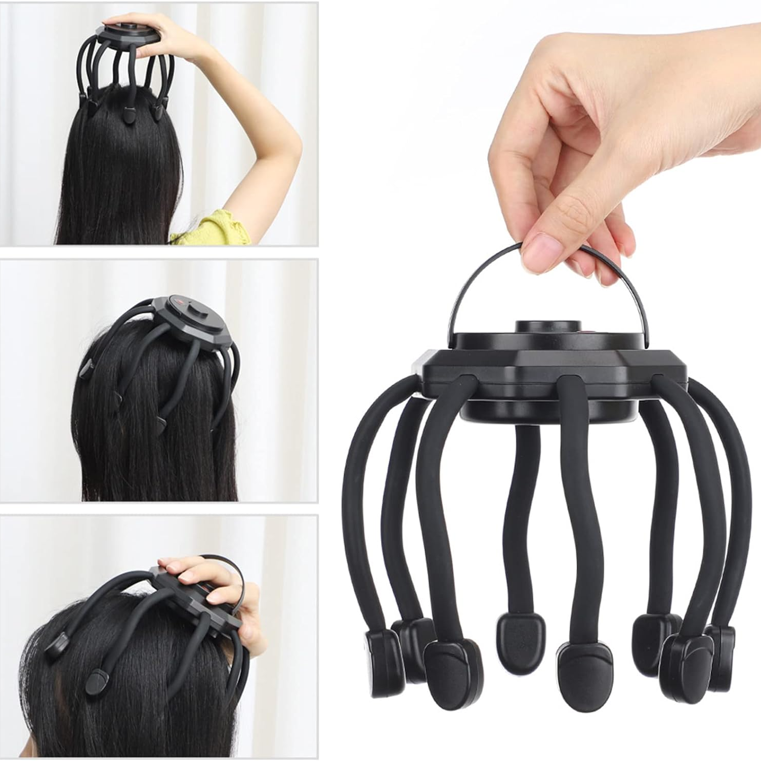 IMONE Alat Pijat Getar Kepala Elektrik Octopus Head Massager Vibration - LM-08