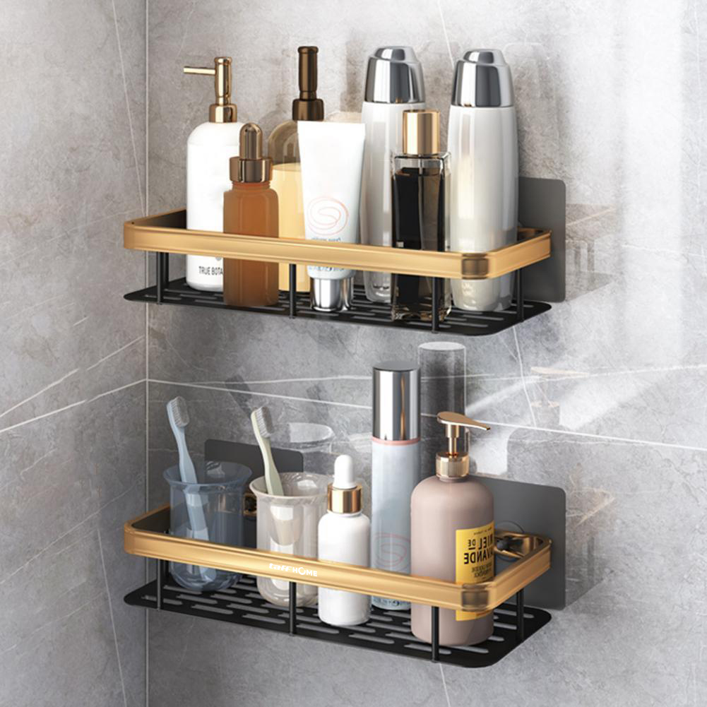 TaffHOME Rak Gantung Kamar Mandi Organizer Rack Aluminium 2 PCS - SHR241