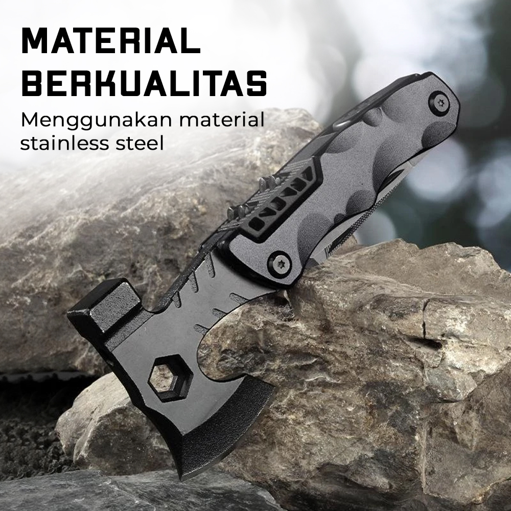 ZEST Palu Multifungsi Obeng Kunci Pas Portable EDC Multitools 14 in 1 - KA-62X