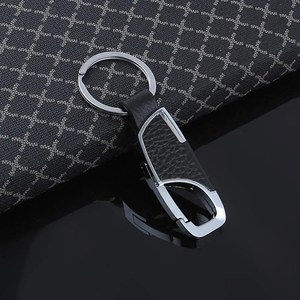 GENXI Gantungan Kunci Mobil Zinc Alloy PU Leather Keychain - GX-345
