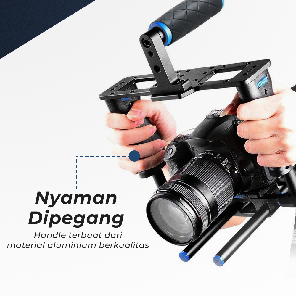 Rig Kamera DSLR 5in1 Stabilizer Shoulder Support Follow Focus - D221