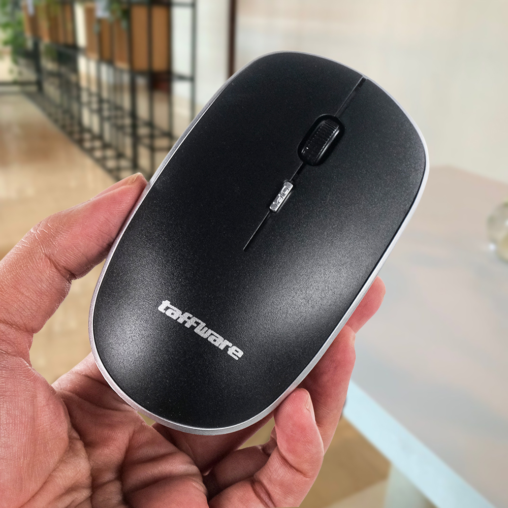 Taffware Mouse Wireless Optical 2.4GHz Slim Ergonomic - T-24