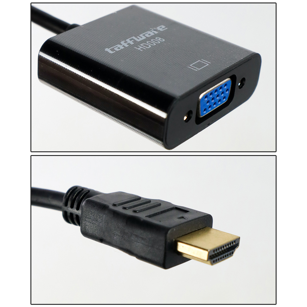 Taffware Kabel Adaptor HDMI ke VGA Female - HD008