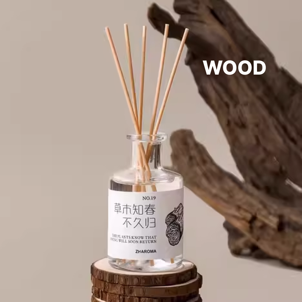 ZHAROMA Pengharum Ruangan Aromaterapi Reed Diffuser Rattan Stick 200ml - ZR100