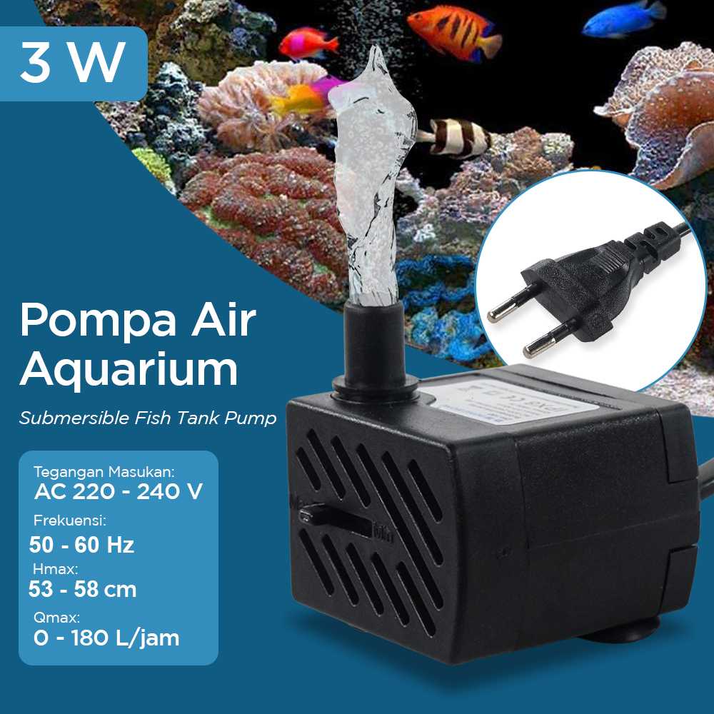 Jual JINGNUO Pompa Air Aquarium Ikan Submersible Pump Fish Tank