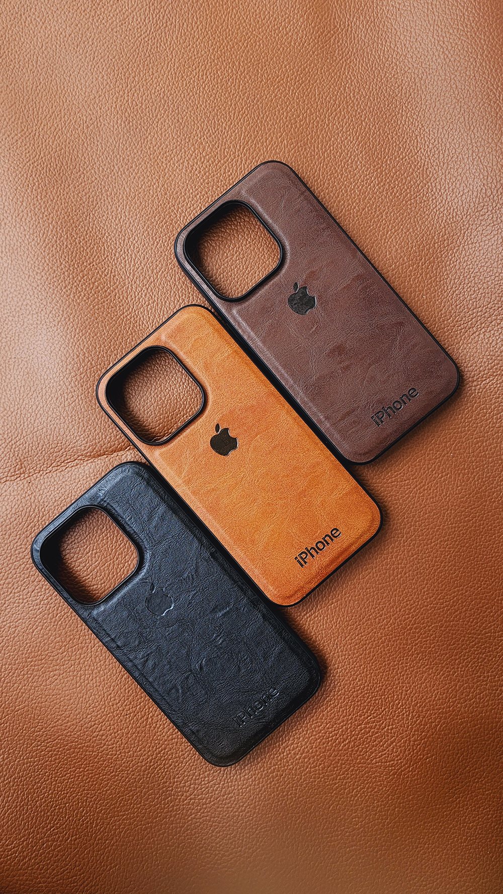 Iphone 15 Pro Casing Premium SVL Leather Hybrid Case Softcase