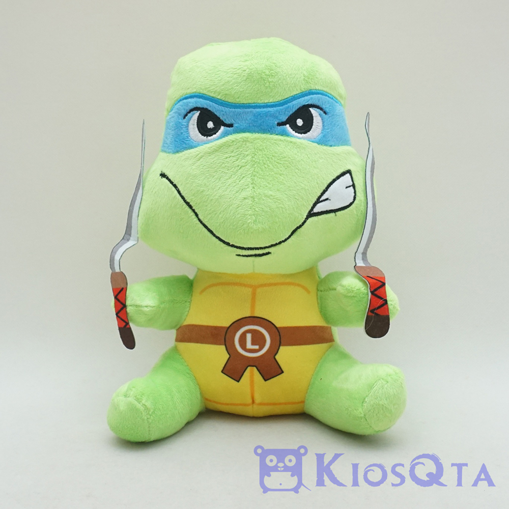 boneka kura kura ninja leonardo biru TMNT bawa pedang medium