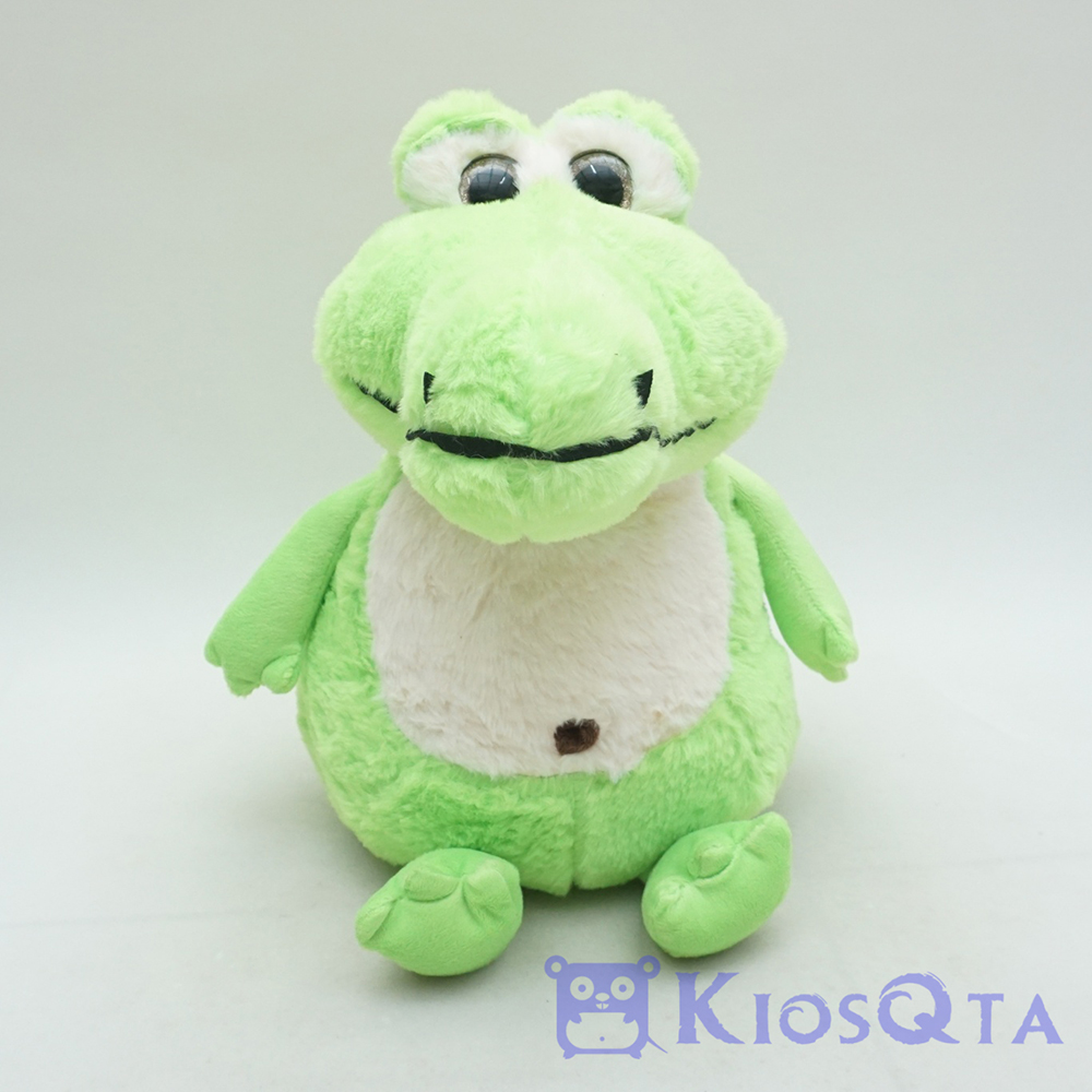 boneka buaya gendut duduk cute crocodile hijau large