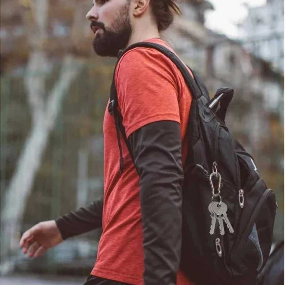 GYMTOP Carabiner Aluminium Snap Hook Gantungan Kunci Tas EDC Outdoor - 698 - Gambar 3