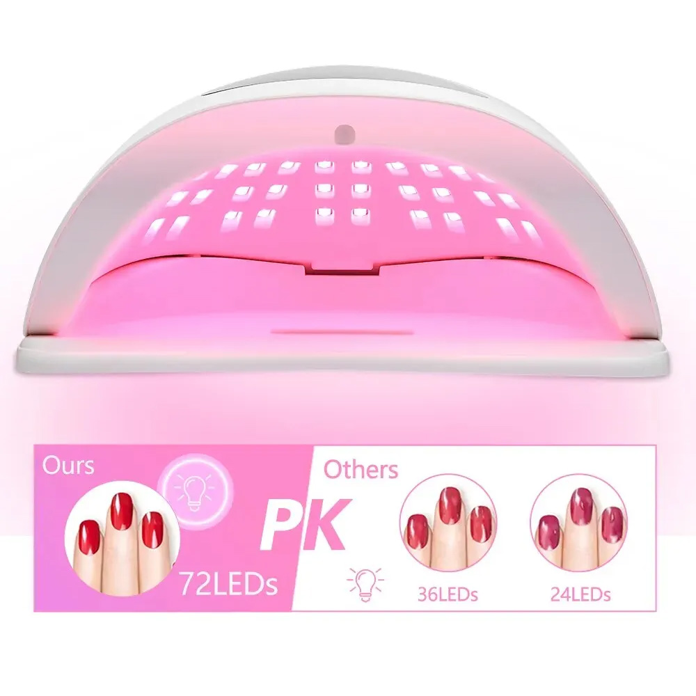 SUN Pengering Kutek UV Lamp Nail Dryer Sensor LCD Display 72 LED 320W - X17 Max
