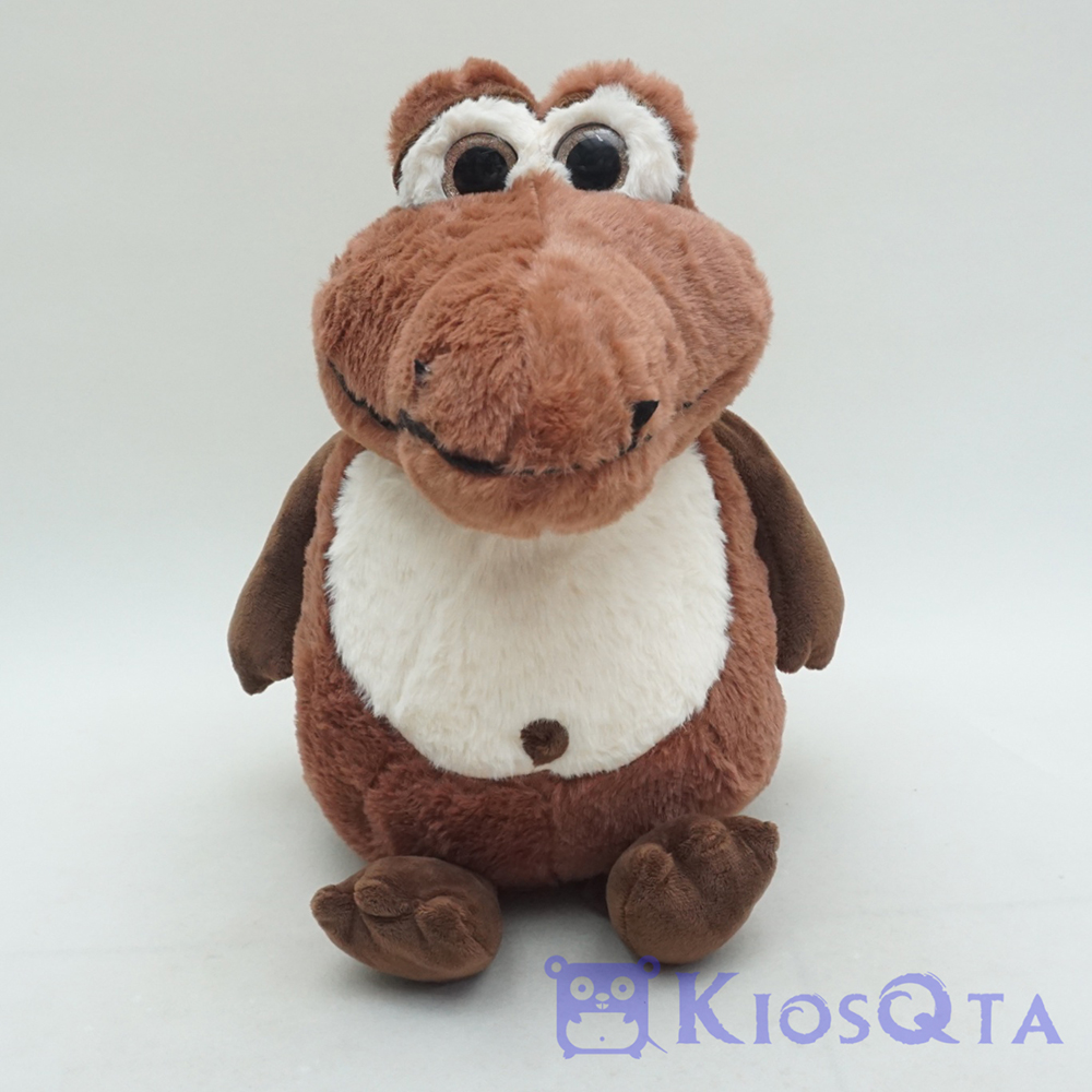 boneka buaya gendut duduk cute crocodile coklat tua large