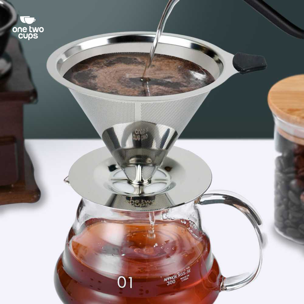 One Two Cups Filter Penyaring Kopi V60 Double Layer Coffee Filter - FS-40S