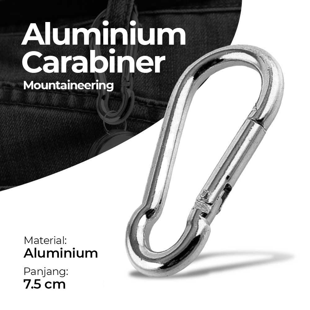 GYMTOP Carabiner Aluminium Snap Hook Gantungan Kunci Tas EDC Outdoor - 698