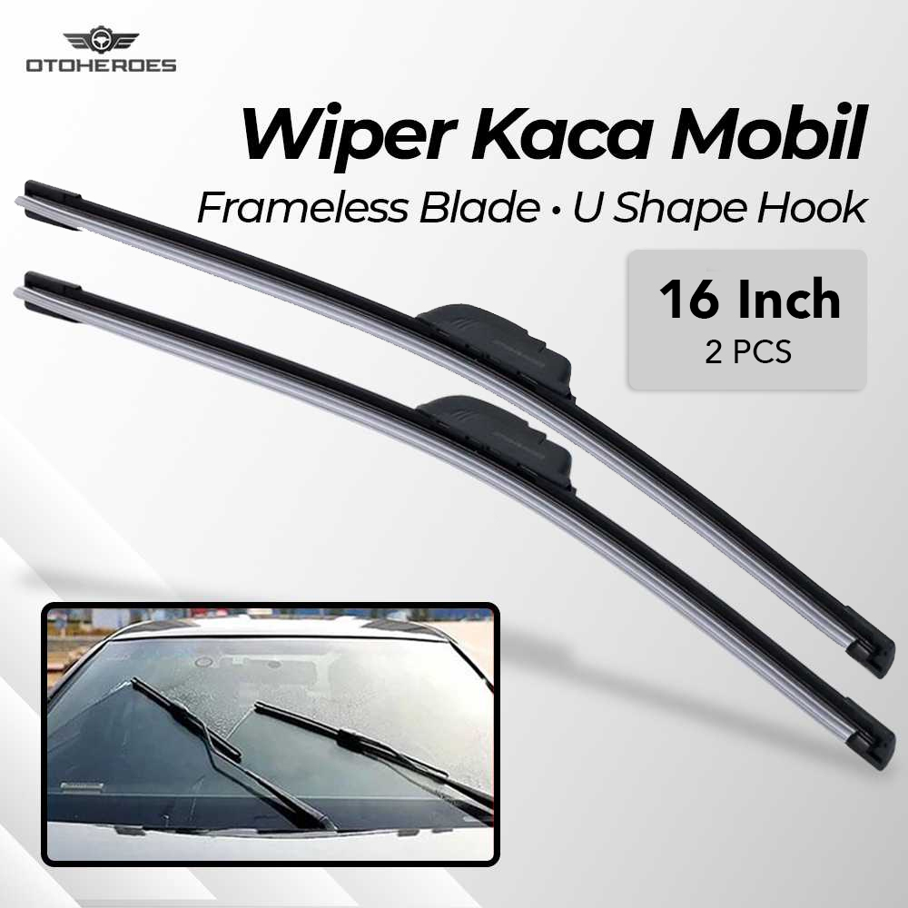 OTOHEROES Wiper Kaca Mobil Frameless Blade U Shape Hook 1 Pair - S858/S688